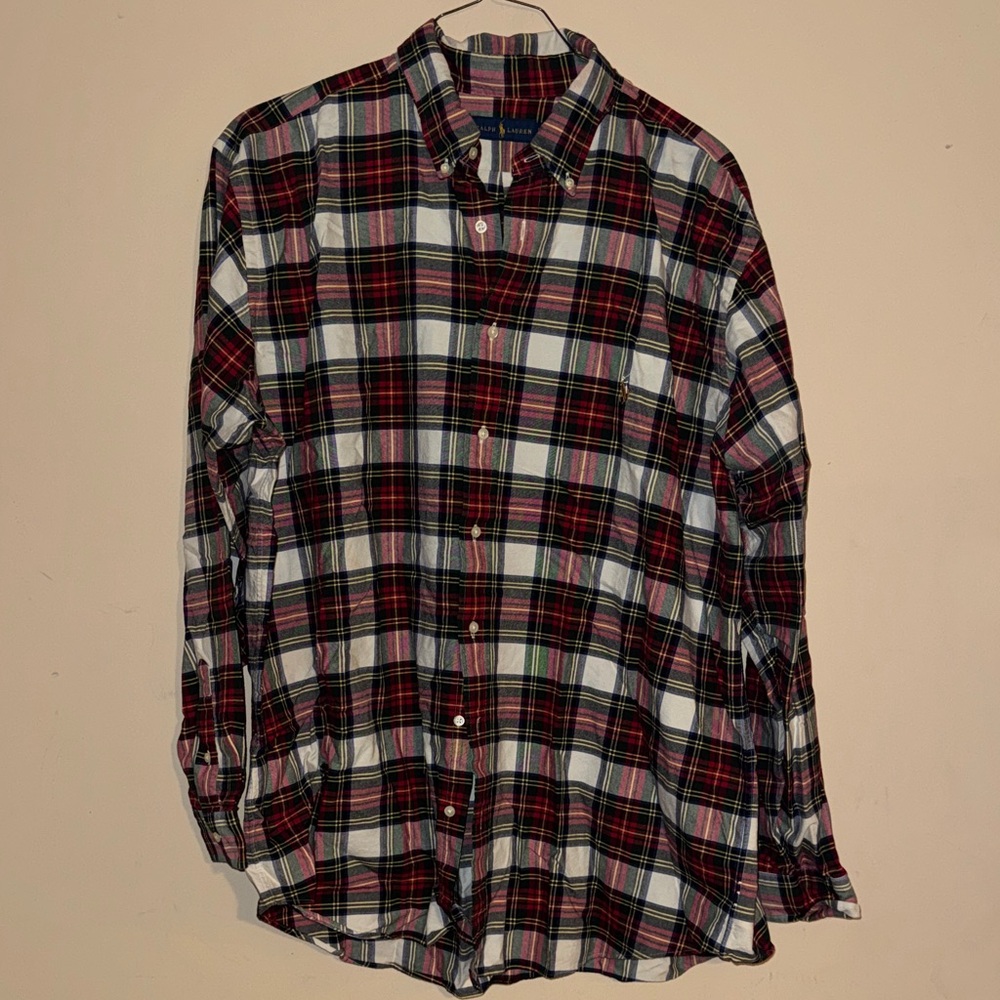 Ralph Lauren Red and Black Plaid Shirt 2XLT